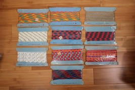 Vtg Lot 10 Packages Multicolor Ribbon Trim Lace Sewing - £15.13 GBP