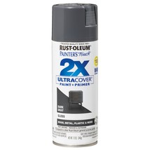 Rust-Oleum Painter&#39;s Touch Ultra Cover 2X Spray Paint 12oz-Dark Grey - $35.18