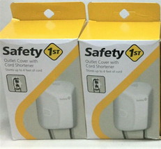 2pc Safety 1st Outlet Cover w/ Cord Shortener #48308 BRAND NEW Child Baby Safety - £16.06 GBP