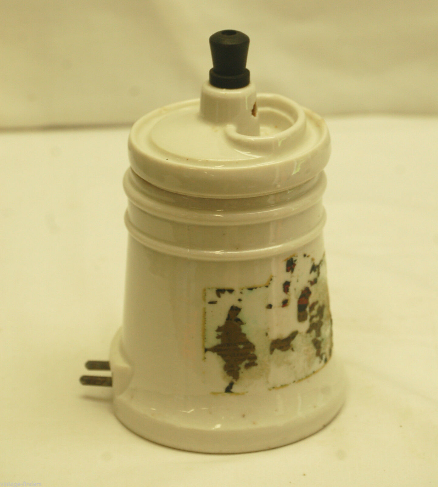 Old Vintage Hankscraft Ceramic Vaporizer Humidifier w Lid Novelty Medical Decor - $19.79