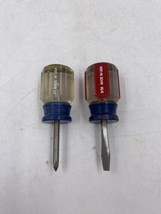 Set of 2 Craftsman Shorty Screwdrivers Flat Head (3/16) and Phillips (P1... - $302.45 MXN