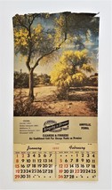 1950 antique KINGSLEY &amp; BROWN annville pa CALENDAR cleaner furrier wall ad - $28.66
