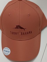 TOMMY BAHAMA GOLF MEN LITE RED BASEBALL CAP +COCKTAIL RECIPE HAT ADJUST ... - $19.79