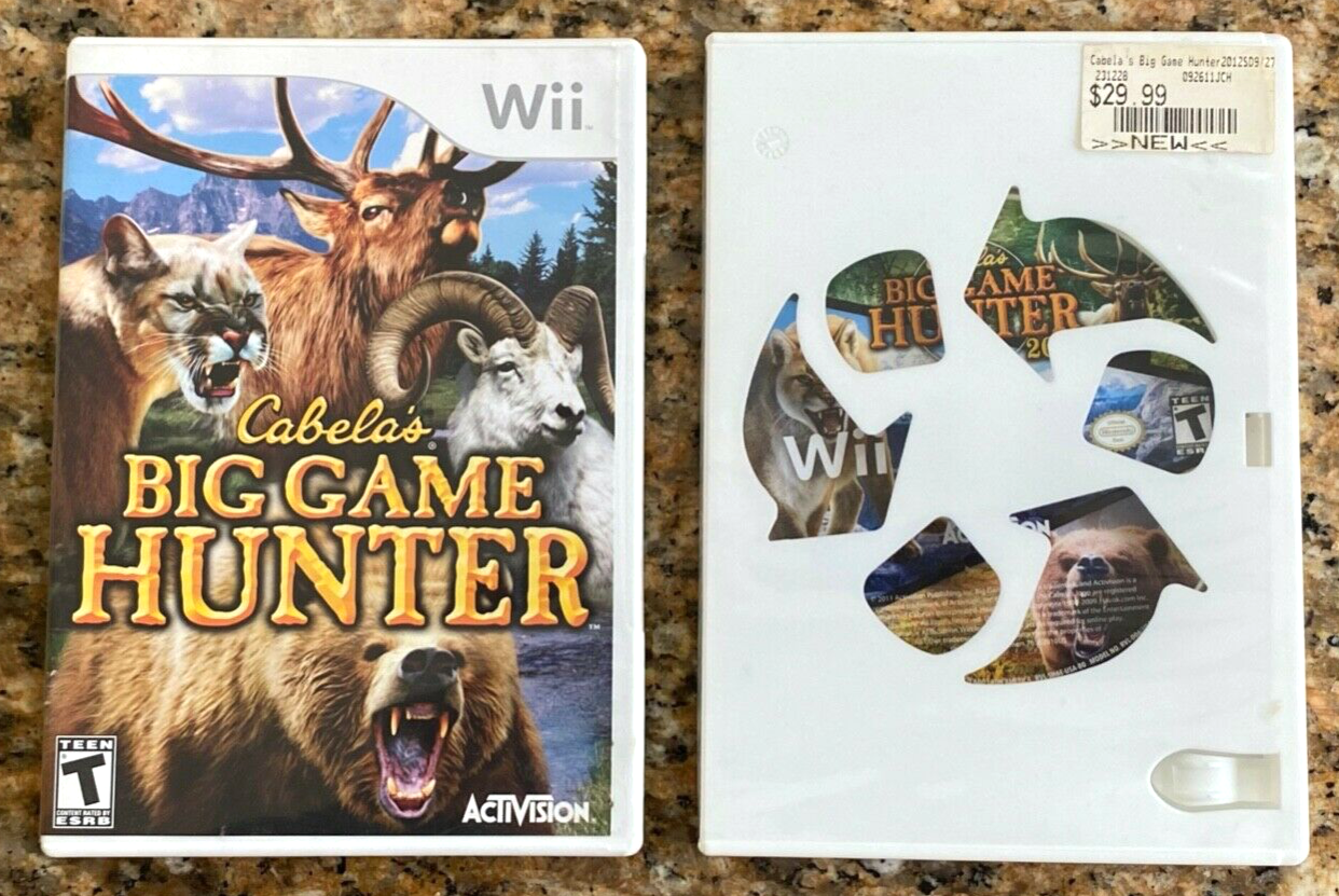 Lot of 2 Wii Games-Big Game Hunter & Big Game Hunter 2012-Nintendo Wii - £9.59 GBP