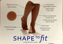 Shape to Fit Sheer Knee High Compression Stockings - Nude - 20-30 mmHg - £13.07 GBP