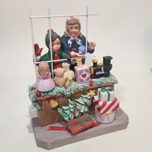 Norman Rockwell High Hopes Vintage 1983 Christmas Figurine Toy Store Window 5897 - £30.84 GBP