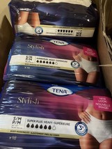 (3) S/M Tena Stylish Incontinence Underwear 18ct Each Super Plus HeavyWh... - $21.99