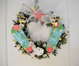 18&quot; TROPICAL FLIP FLOP WREATH  - £36.59 GBP