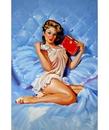 24x36 inches Rep. Gil Elvgren  stretched Oil Painting Canvas Art Wall De... - $250.00