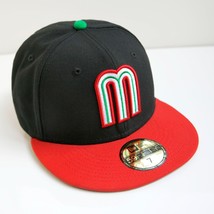 New Era 59fifty Fitted World Baseball Classic WBC Mexico League Cap Size 7 Black - £70.98 GBP