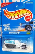 Hot Wheels 1996 Mainline Release #492 Swingfire White &amp; Blue Snow Patrol w/ 5SPs - £3.13 GBP