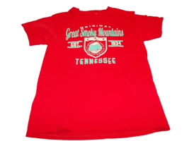 Original Great Smokey Mountains Tennessee red T-Shirt Size M - £10.44 GBP