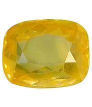 Arenaworld 9.25 Ratti Certified Natural Yellow Crystal Sapphire (Pukhraj) Gemsto - £77.85 GBP