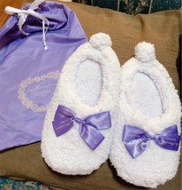 Les Merveilleuses Ladurée Raum Schuhe Weiß Lavendel Neuheit Geschenk - £61.92 GBP
