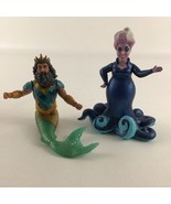 Disney The Little Mermaid Deluxe 4&quot; Figures Doll Ursula King Triton 2022... - $722.88 MXN
