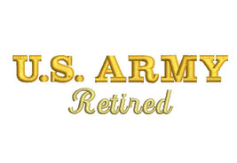 US ARMY Retired Embroidered Polo Shirt - £23.66 GBP+