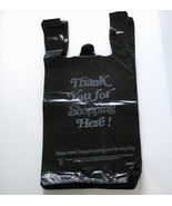 Black &quot;Thank You for Shopping With Us&quot; Script Plastic Bag 22&quot;x16&quot;x12&quot;, Q... - $13.36
