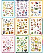 18 Sheets Holiday Stickers Seasonal Planner Stickers Calendar Stickers M... - $17.47 CAD
