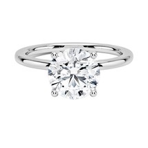 0.30ct Natural Diamond G-H Color SI Clarity Design Round Shape Solitaire Ring. - £558.74 GBP