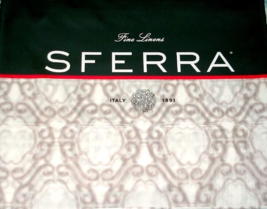 Sferra Elda Twin Flat Sheet Wisteria Egyptian Cotton Print Thin Voile Italy New - £75.87 GBP