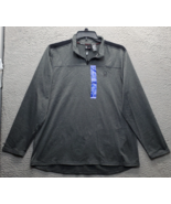 Spyder Actrivewear Shirt Men&#39;s Large Gray Long Sleeve Mock Neck Stretch ... - $21.33