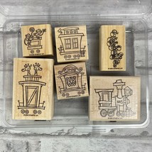 Stampin’ Up Circus Train Set of 6 Stamps 2006 Bundle Kid Monkey Tiger Giraffe - £10.16 GBP