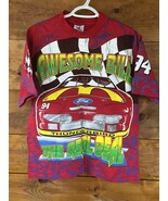 1995 McDonald’s Bill Elliott NASCAR T-Shirt Vintage All Over Print Large... - €88,42 EUR