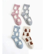 Kawaii Miffy Cotton Mid-Tube Socks – Cute Cartoon Rabbit, Adult &amp; Children - $39.25 CAD