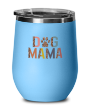 Dogs Wine Glass Dog Mama LtBlue-WG  - £21.54 GBP