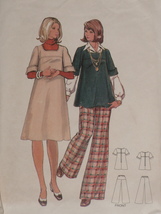 Butterick Pattern 5735 Misses&#39; Maternity Jumper, Top &amp; Flared Pants Size 10  - £6.25 GBP