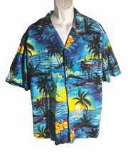 Royal Creations Men&#39;s Short Sleeve Button Down Aloha Hawaiian Shirt 3XL - £10.85 GBP