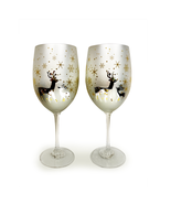 Silver Deer Wine Glasses - $83.23 CAD