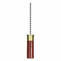 River&#39;s Edge Red Gold Shot Shell Ceiling Fan Pull 12-in Chain Ornament G... - $20.95