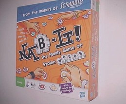 Hasbro Nab It Stolen Words Game Scrabble New NIB - $17.95