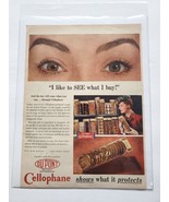 1945 Cellophane WWII Print Ad I Like To See What I Buy Dupont - £7.88 GBP