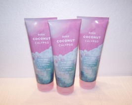 Bath and Body Works Pink Coconut Calypso Ultra Shea Body Cream Lot of 3 - £36.37 GBP