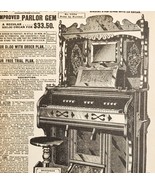 1900 Cottage Parlor Organ Advertisement Victorian Sears Roebuck 5.25 x 7&quot;  - $482.22 MXN