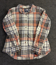 The North Face Women&#39;s Size M Plaid Button Up Long Sleeve Shirt Roll Up ... - £18.11 GBP