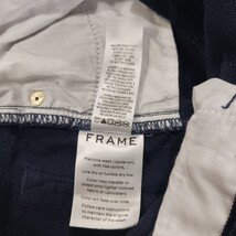 Frame Denim LHSK353 Womens Navy Blue Corduroy Straight Leg Stretch Pants Size 24 image 6