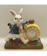 1992 Vintage Fitz and Floyd Alice &amp; Wonderland Rabbit Pocket Watch Disne... - £54.07 GBP