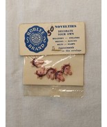 Vintage Plastic Horse Charms ROBLEE Brand Novelty Craft Supply - £9.60 GBP
