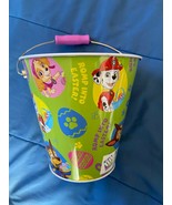 Paw Patrol Easter Tin Bucket w/Pink Handle 7&quot; *NEW* n1 - $27.41 CAD