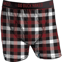 Duluth Trading Co Buck Naked Performance Boxer Briefs Box Car Check 76715 - £23.34 GBP