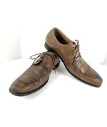 Vince Camuto Oxford Men 10.5D Conti Dress Shoes Brown Patent Split Apron... - $27.35 CAD