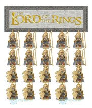 20Pcs Collection Noldo Elf Sword Soldier Archer Lord Of The Rings Minifi... - $31.99