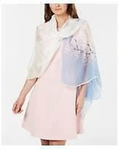 Cejon Women&#39;s Cherry Blossom Oversized Wrap Lt Blue NWT - £11.92 GBP