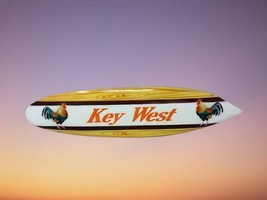 Key West Florida - Rooster Surf Board - Beach House Patio Tiki Wall Décor - £14.81 GBP