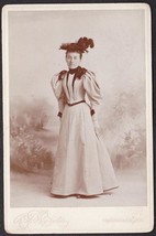Iva B. Dunton, wife of George R. Rollins Cabinet Photo - Gardiner, Maine - £13.84 GBP