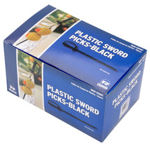 Royal Paper 1000/Box Black Plastic Sword 3.25&#39;&#39; Food Picks - $16.18