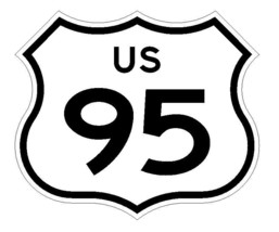 US Route 95 Sticker R4427 Highway Sign Road Sign Decal - $1.45+
